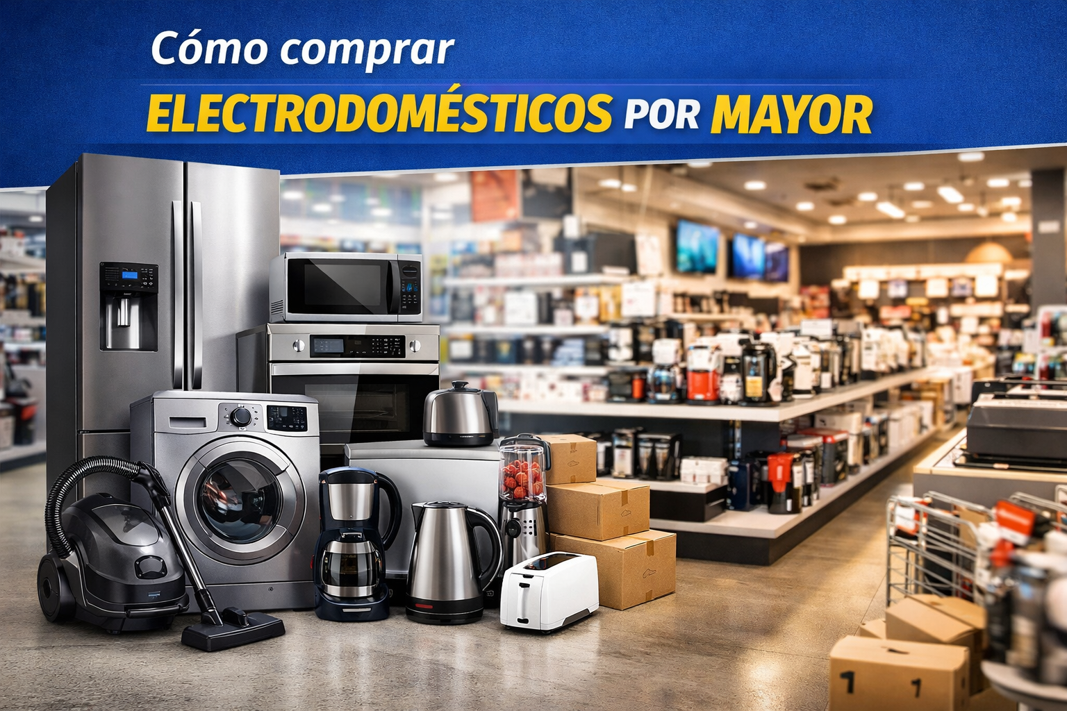 ¿Cómo comprar electrodomésticos por mayor?